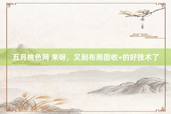 五月桃色网 来呀，又到布局固收+的好技术了